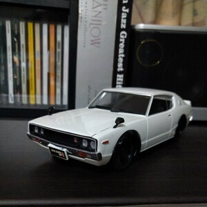  final product Nissan Skyline GT-R white 1973 year 