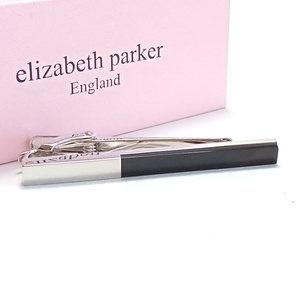 [ept24] new goods ELIZABETH PARKER Elizabeth Parker necktie pin Thai bar color tiepin silver × black black 