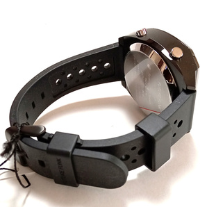 【ffw4】新品 FUTURE FUNK フューチャー ファンク 腕時計 FF104-BK クォーツ ブラックケース ブラックラバーベルト 黒の画像6