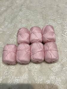  spring summer thread 7 sphere set * pink * cotton 