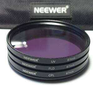使える NEEWER CPL UV FLD 3つセット 67mm ケース付き Canon K&F Concept Kenko MINOLTA Nikon フィルター の画像2
