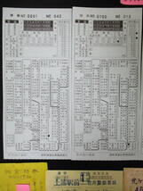 F15　【鉄道硬券】東武バス通学定期乗車券　泉－手賀　昭和40.3.31　約8枚セット 【鉄道切符】　S3962_画像3