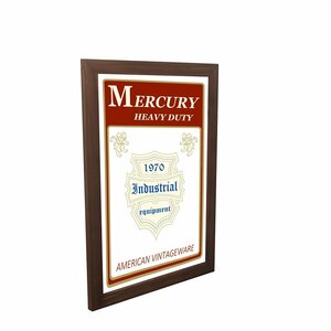 【MERCURY・マーキュリー】※《パブミラー 縦型／AMERICAN VINTAGEWARE》　アメリカン雑貨　ヴィンテージ