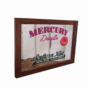 【MERCURY・マーキュリー】※《パブミラー 横型／Southern Maid Donuts》　アメリカン雑貨　ヴィンテージ