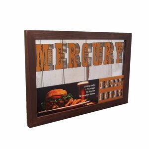 【MERCURY・マーキュリー】※《パブミラー 横型／BURGER＆BEER》　アメリカン雑貨　ヴィンテージ