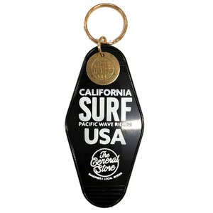 ◆送料\120◆【モーテルキーホルダー】※《SURF USA ・ブラック》 ホテル　キータグ　キーホルダー
