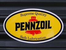 送料\84【PENNZOIL・ペンズオイル】※《レーシングステッカー》　(品番：ms004)　アメリカン雑貨　ガレージ_画像1