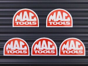 送料\84【MAC TOOLS・マックツールズ】※《レーシングステッカー／５枚セット》　(品番：ms036)　アメリカン雑貨　ガレージ