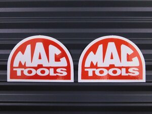 送料\84【MAC TOOLS・マックツールズ】※《レーシングステッカー／２枚セット》　(品番：ms036)　アメリカン雑貨　ガレージ