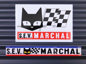 送料\84【S.E.V MARCHAL／マーシャル】※《レーシングステッカー／２種類セット》　(品番：ms115・ms121)　アメリカン雑貨　ガレージ