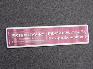 送料￥140【MERCURY・マーキュリー】※《メタルマグネット・INDUSTRIAL ／パープル》　アメリカン雑貨　ヴィンテージ