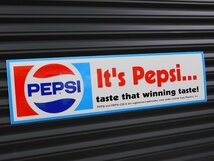 【ＰＥＰＳＩ・ペプシ】※《バンパーステッカー・サイズ76×279mm》　８７～９１年代ロゴ　ペプシコーラ　ステッカー_画像2