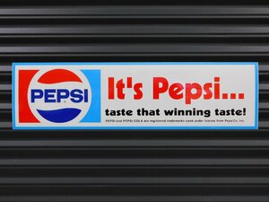 【ＰＥＰＳＩ・ペプシ】※《バンパーステッカー・サイズ76×279mm》　８７～９１年代ロゴ　ペプシコーラ　ステッカー