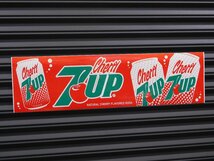 【７ＵＰ・セブンアップ チェリー】※《バンパーステッカー／レッド・サイズ76×279mm》　８９～９５年代ロゴ　ステッカー_画像2