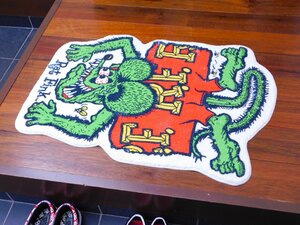 【Rat Fink・ラットフィンク】※《フロアマット・ふんわり素材》ムーンアイズ　アメリカン雑貨