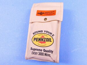 ◆送料無料◆【PENNZOIL・ペンズオイル】※《キャンバスグローブバッグ》アメリカン雑貨　小物収納バッグ　企業柄