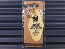 ◆送料\120◆【モーテルキーホルダー】※《BONES・アイボリー》 スカル　ホテル　キータグ　キーホルダー_画像3