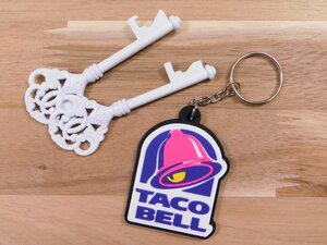 【TACO BELL・タコベル】※《企業ロゴ・ラバーキーホルダー》　アメリカン雑貨　キーリング　RC095