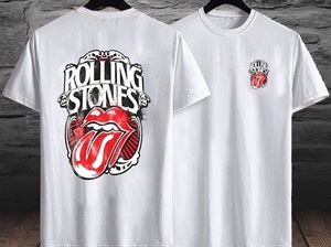 ■新品Ｔシャツ■ROLLING STONES ビンテージXL 70s　バックプリントも　AC/DC/AEROSMITH/ROCK/Led Zeppelin　ローリング・ストーンズ