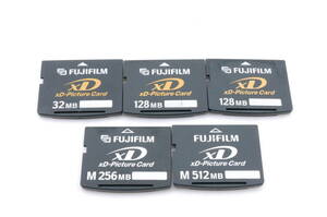 L2570 フォーマット済 XDカード 5点まとめ M512MB M256MB 128MB 32MB フジフィルム FUJIFILM メモリーカード クリックポスト