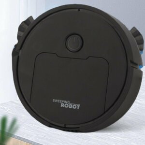  robot vacuum cleaner AI small size cheap water .. one person living cleaner sensor quiet sound black 