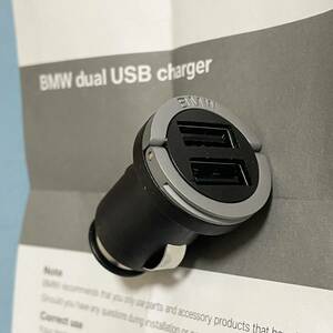 美品 BMW デュアル USBチャージャー 純正パーツ ※シガーソケットをUSB (Aタイプ) 2口に変更可能 品番：8410936332102