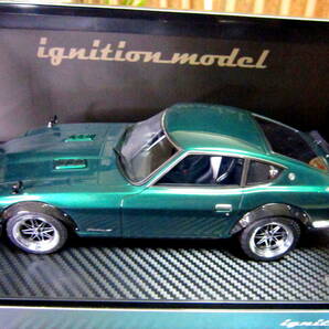 値下げ! イグニッションモデル 1/18 Nissan Fairlady Z (S30) /M Green★リア・タワーバー付!!★Z432用縦型デュアルマフラー付!! の画像8