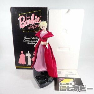 2QM36◆未使用? エネスコ マテル バービー オルゴール フィギュア 陶器人形/フィギュリン ビンテージ Barbie 着せ替え人形 置物 送:-/100