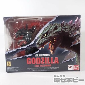 0KN30◆開封美品 バンダイ ゴジラ 2000 ミレニアム S.H.MonsterArts フィギュア 特撮 怪獣 SHモンスターアーツ 酒井ゆうじ 送:-/80