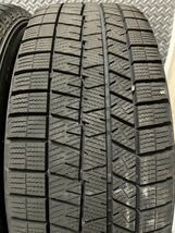 225/60R17 DUNLOP/WINTER MAXX WM03 21年製 Exceeder 17インチ 7J＋38 114.3 5H スタッドレス 4本 ダンロップ アルファード 等 (3-C56)_画像6