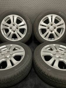 185/60R15 YOKOHAMA/ECOS ES31 21年製 ホンダ 純正 OP モデューロ 15インチ 5.5J＋50 100 4H 夏タイヤ 4本 ヨコハマ シャトル 等 (8-C213)