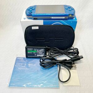 SONY PSP-3000 VB プレイステーションポータブル ブルー CARNIVAL COLORS VIBRANT BLUE 箱付き　ジャンク品