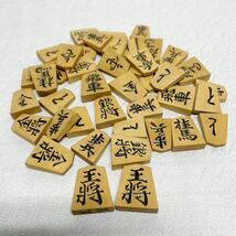 【中古品】将棋駒　彫駒　光雲？在銘　本漆塗り　本つげ　黄楊　ケース付き_画像1