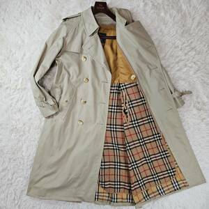 美品!バーバリープローサム/BURBERRY PRORSUM【ノバチェック×ウールライナー】2wayロングトレンチコート L-XL ベージュ 春秋冬 ビジネス