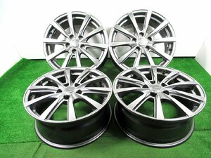 ◆GRASS◆17x7J +48 5穴 114.3 平座ナット用 中古アルミ ホイール 4本 【宮城発 送料無料】MYG-B11561