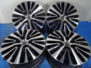 ◆トヨタ純正【平面ナット専用】◆17x7J +55 6穴 130 中古 アルミホイール 4本【福島発 送料無料】FUK-D13538★新品ゴムバルブ