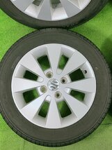 ★スズキ純正★155/65R14 14x4.5J +45 4穴 100 中古アルミセット 4本 ノーマル【宮城発 送料無料】MYG-B11614_画像4