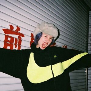 NIKE BIG SWOOSH BOA JACKET ナイキ ボア ジャケット LOGO ロゴ イエロー グラデ neon ネオン