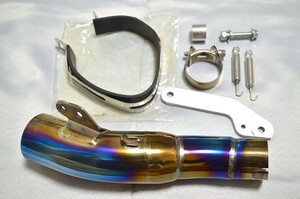 美品! OVER RACING オーヴァー YZF-R6 TT-Formula RS スリップオンマフラー用 60.5 チタンエキパイ他パーツ