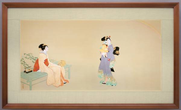 Free Shipping Seeing the Rainbow Shoen Uemura Silk Screen Painting Print style=width:100%;, artwork, print, silk screen