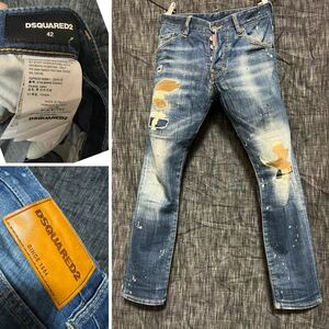 Dsquared2 スケーター　ダメージ加工デニム　ジーンズ　メンズ　42 XS