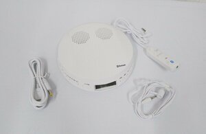 東芝 TOSHIBA●ポータブルCDプレーヤー CDプレーヤー Bluetooth送信機能 ステレオスピーカー リモコン TY-P50/ホワイト/1円スタート/XB