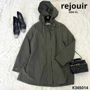 rejouir リジュール　コート　ジャンパー　フード付き　カーキ　LLサイズ