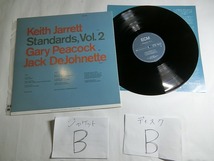 Td1:KEITH JARRETT~GARY PEACOCK~JACK DeJOHNETTE / STANDARDS, VOL.2 / 25MJ 3475_画像3