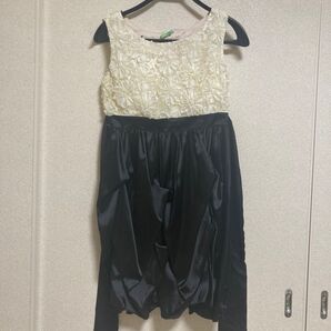 パーティドレス ボレロ付 バイカラー