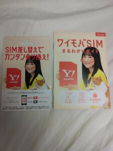 芦田愛菜　Y!mobile　販促非売品ポップ広告　同サイズパンフレット付