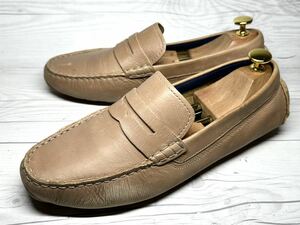 【即決】COLE HAAN メンズ 8.5M 26.5cm程度 コールハーン コインローファー ベージュ C27417 革靴 本革 くつ