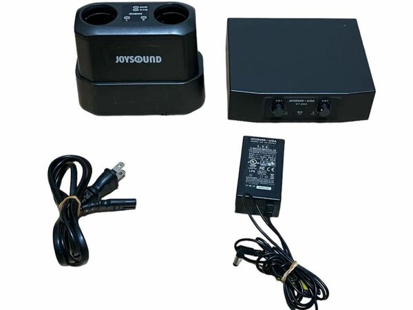【通電確認済】 JOYSOUND ×UGA ワイヤレスマイク 充電器 MCH-01 WT-6000 ジャンク 2