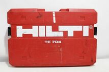 C706H 098 HILTI ヒルティ ハンマードリル 電動ハンマー はつり機 TE704 簡易動作確認のみ 現状品 ジャンク扱い_画像8