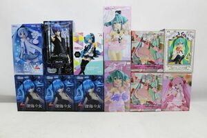 C795H 054 初音ミク Luminasta 深海少女 雪ミク BiCute Bunnies 白うさぎ 他 プライズフィギュア まとめて 計12個セット 未開封